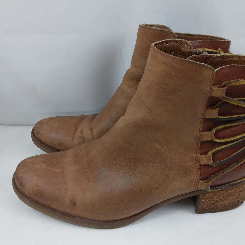 Korks By Kork Ease Belaya Boots Casual Ankle Bootie Brown Leather Women's 8.5 M - Picture 10 of 16